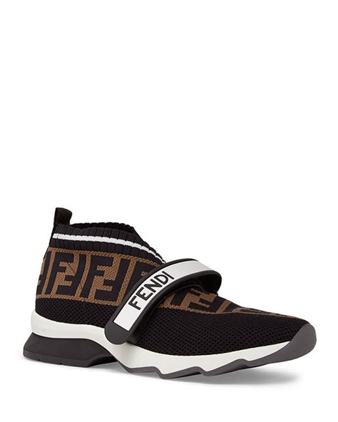 fendi rockoko boots black|Fendi rockoko ff knit sneakers.